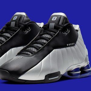 Authentic Nike Shox BB4 Black Metallic Silver